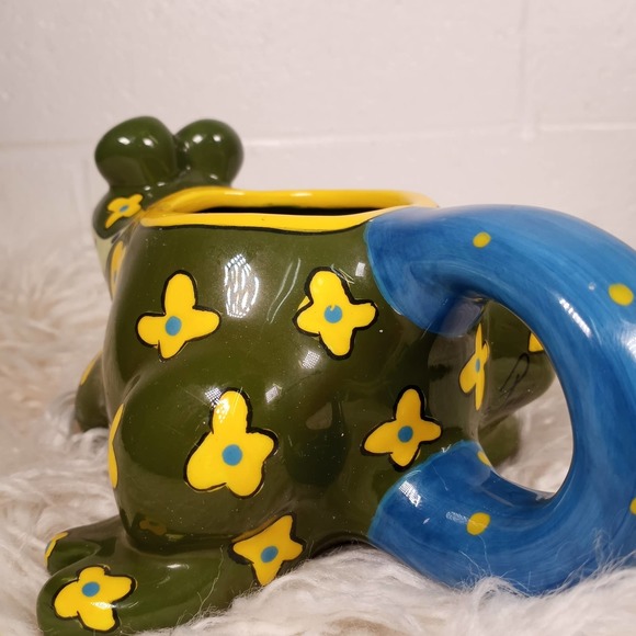 Vintage Ganz Green Frog Prince mug by Patti - Picture 3 of 8